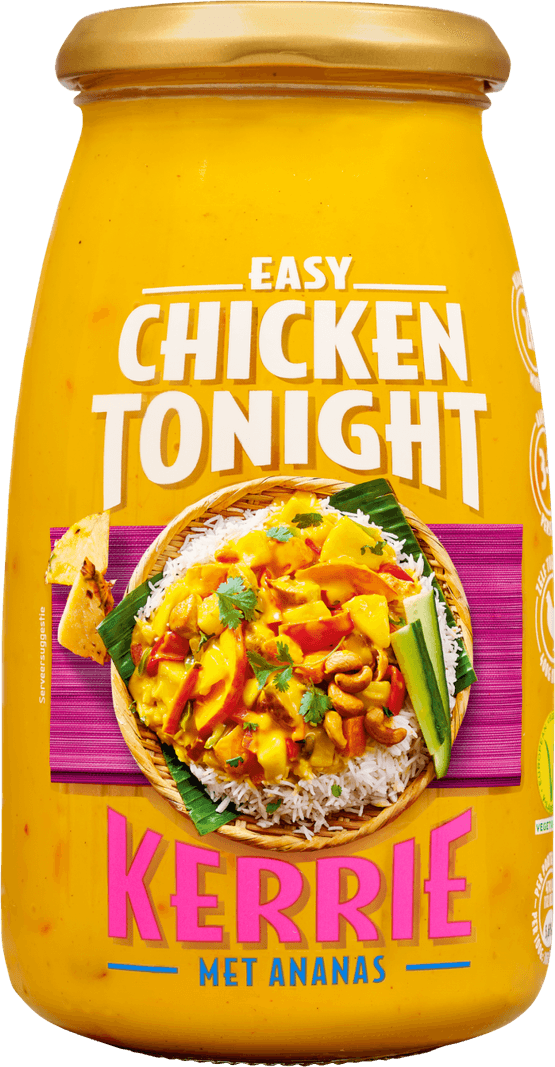 Foto van Chicken Tonight Kerrie op witte achtergrond