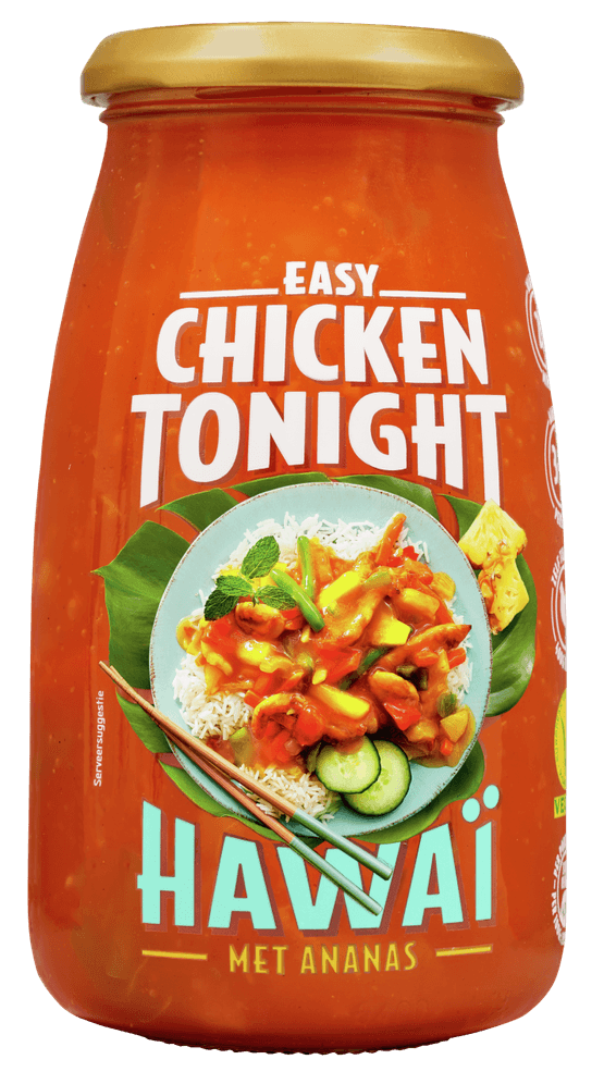 Foto van Chicken Tonight Hawai op witte achtergrond