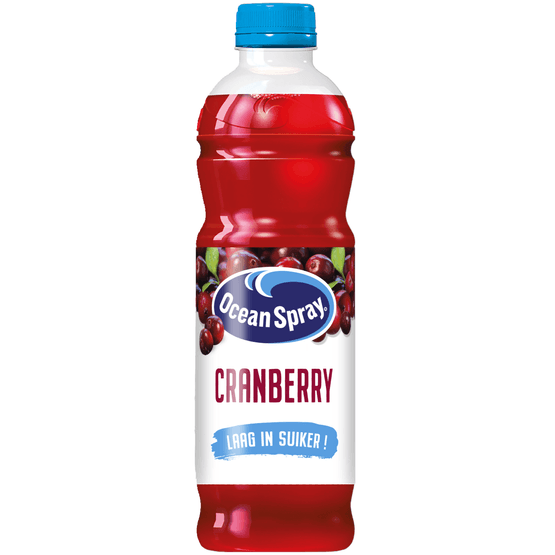 Foto van Ocean Spray Cranberry classic 0% op witte achtergrond