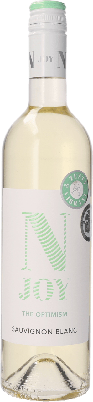 Foto van Njoy Sauvignon blanc op witte achtergrond