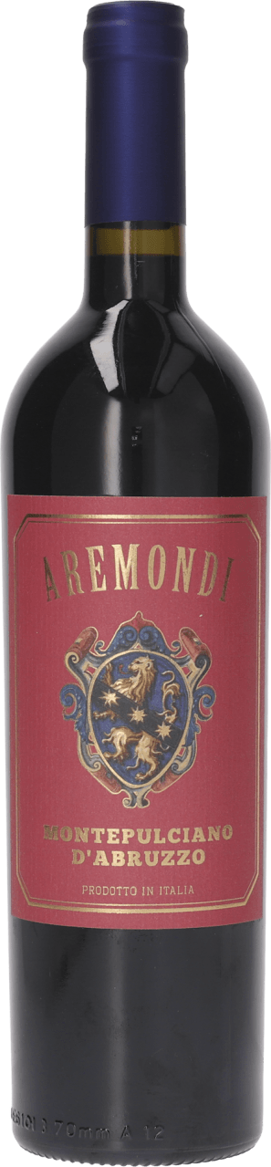 Foto van Aremondi Montepulciano d’Abruzzo oak aged op witte achtergrond