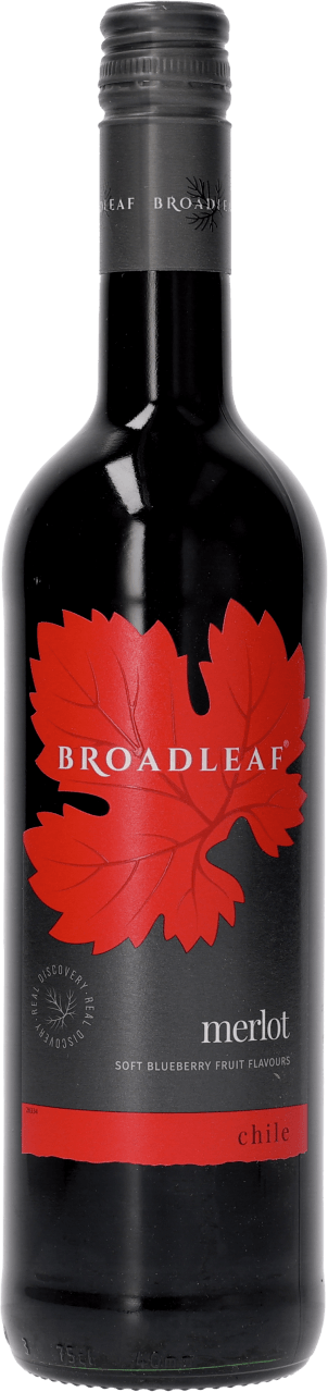 Foto van Broadleaf Merlot op witte achtergrond