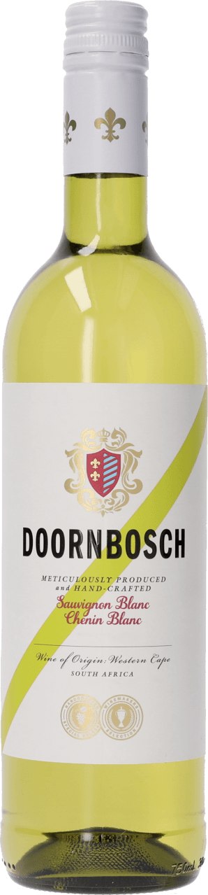 Foto van Doornbosch Sauvignon blanc-chenin blanc op witte achtergrond