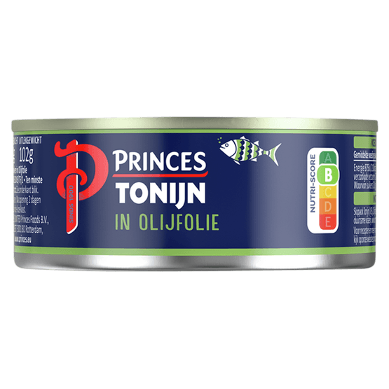 Foto van Princes Tonijnstukken in olijfolie op witte achtergrond