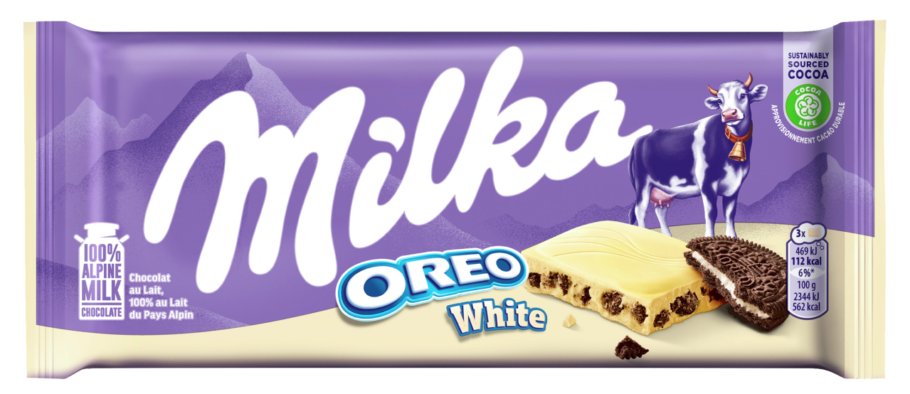 Milka Chocoladereep oreo white