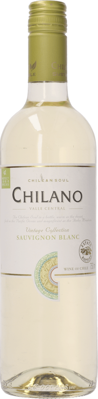 Foto van Chilano Sauvignon blanc op witte achtergrond