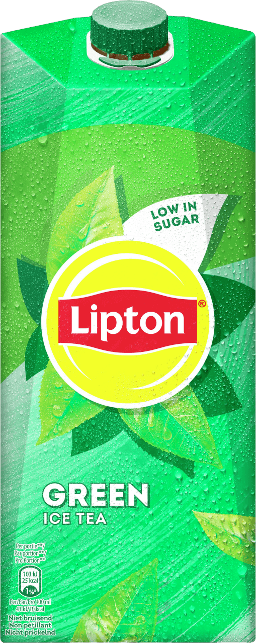 Foto van Lipton Ice tea green op witte achtergrond