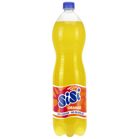 Foto van Sisi No bubbles orange 0% op witte achtergrond