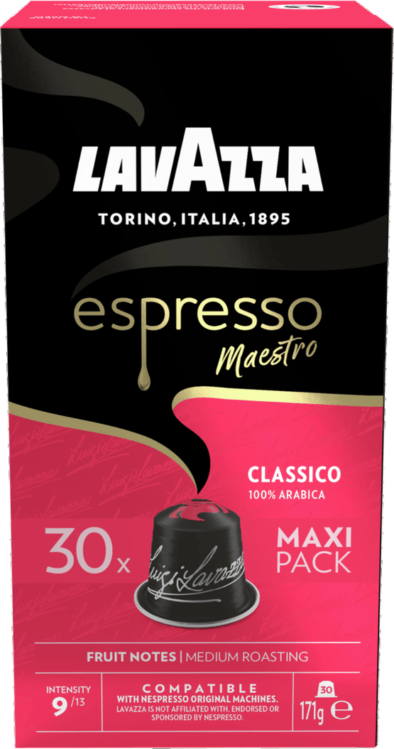 Foto van Lavazza Koffiecups espresso classico op witte achtergrond
