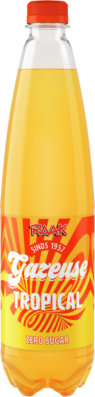 Foto van Raak Gazeuse tropical tea op witte achtergrond