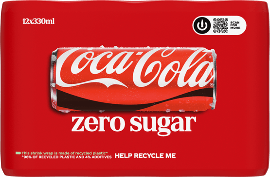Foto van Coca-Cola Zero 12x33 cl op witte achtergrond