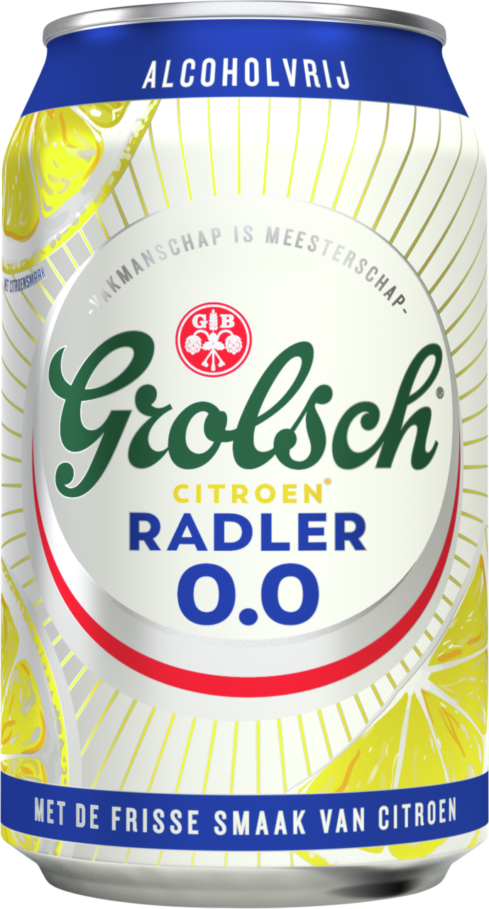 Grolsch Radler alcoholvrij citroen
