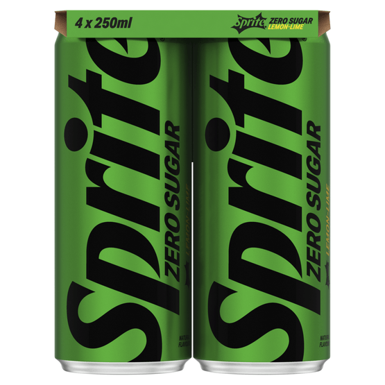 Foto van Sprite Refresh zero sugar 4x25cl op witte achtergrond