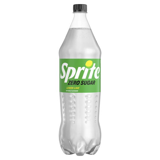 Foto van Sprite Zero sugar op witte achtergrond