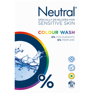 Neutral Wasmiddel poeder kleur 18 wasbeurten - 1,1 kilo