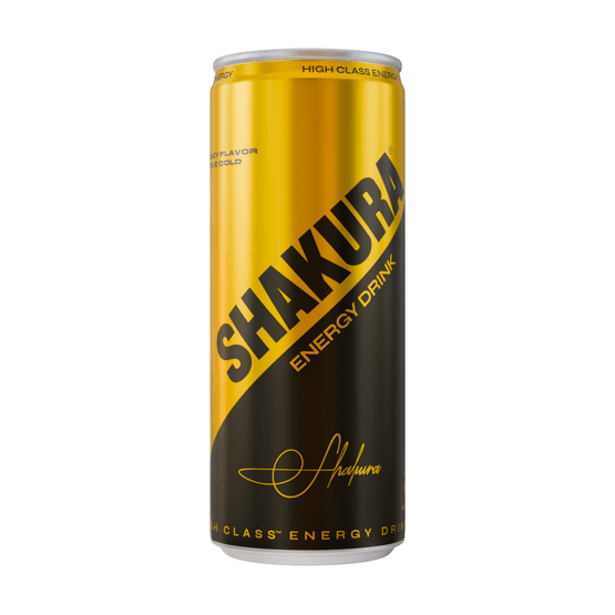 Foto van Shakura Energy drink op witte achtergrond