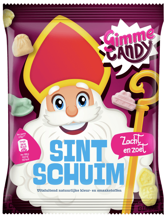 Foto van Gimme Candy Sint schuimpjes op witte achtergrond