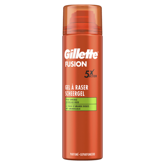 Foto van Gillette Scheergel gevoelige huid op witte achtergrond