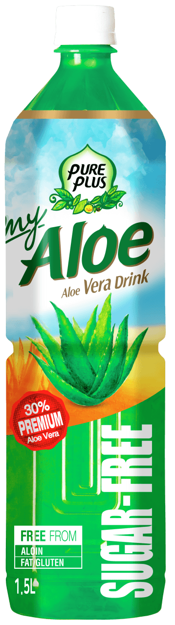 Foto van Pure Plus Aloe vera zero op witte achtergrond