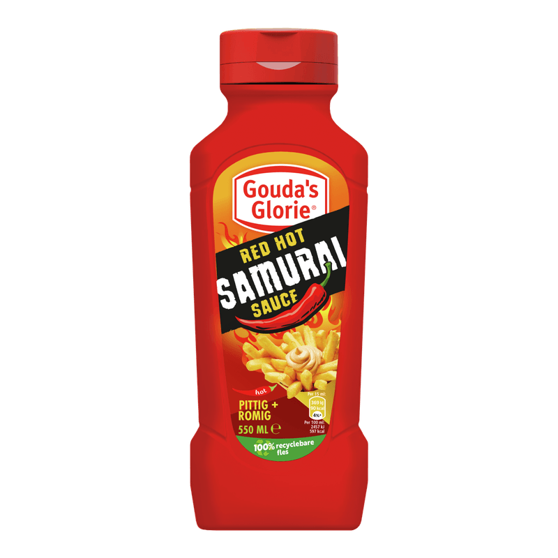 Gouda's Glorie Red hot samurai sauce