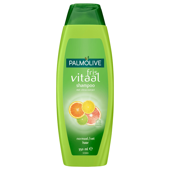 Foto van Palmolive Shampoo fris en vitaal op witte achtergrond