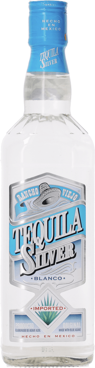 Foto van Rancho Tequila silver op witte achtergrond