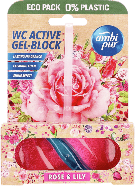 Foto van Ambi Pur Toiletblok rose & lily op witte achtergrond