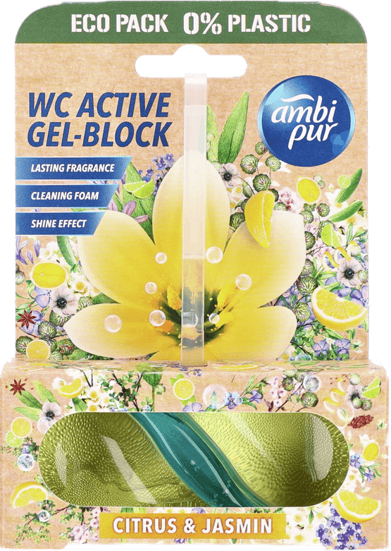 Foto van Ambi Pur Toiletblok citrus & jasmin op witte achtergrond