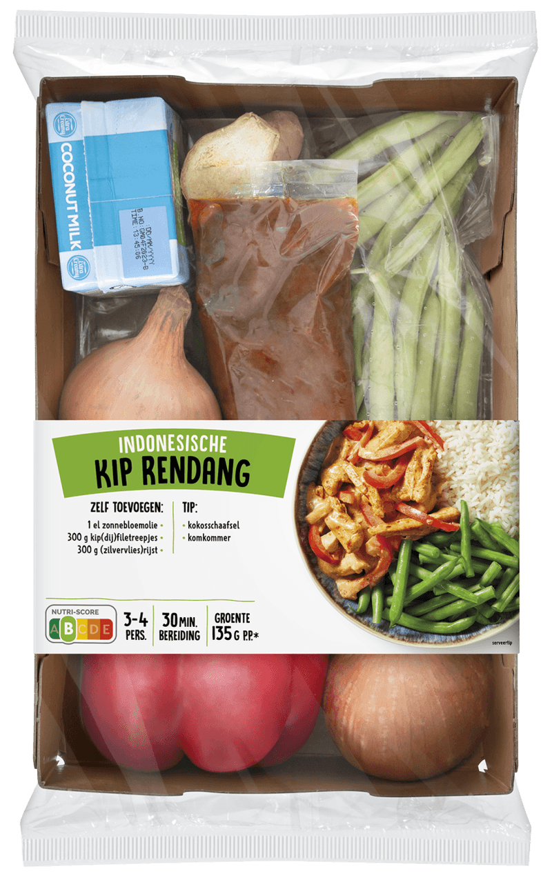 Verspakket kip rendang