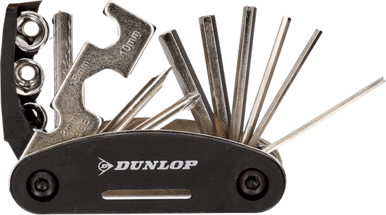 Foto van Dunlop Fietsgereedschap 15 functies op witte achtergrond