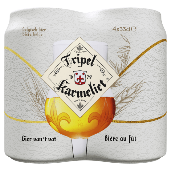 Foto van Karmeliet Tripel 4x33cl op witte achtergrond