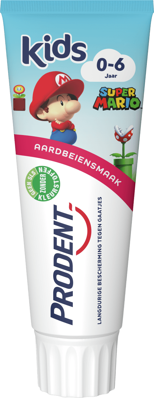 Foto van Prodent Tandpasta kids 0-6 jaar op witte achtergrond