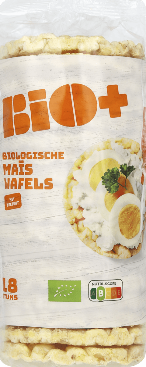 Maiswafels met zeezout