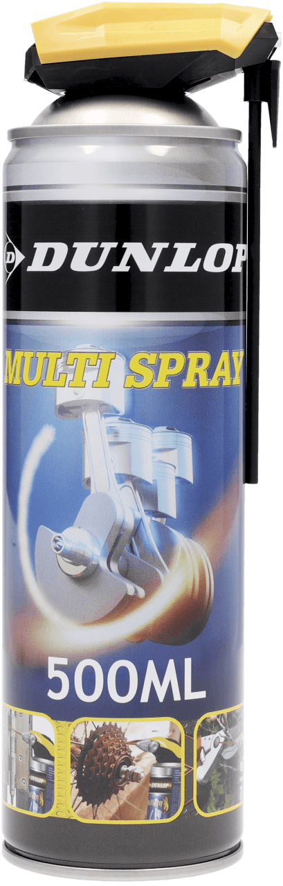 Foto van Dunlop Multispray op witte achtergrond
