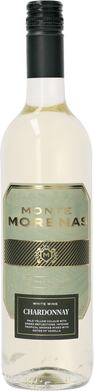 Foto van Monte Morenas chardonnay op witte achtergrond