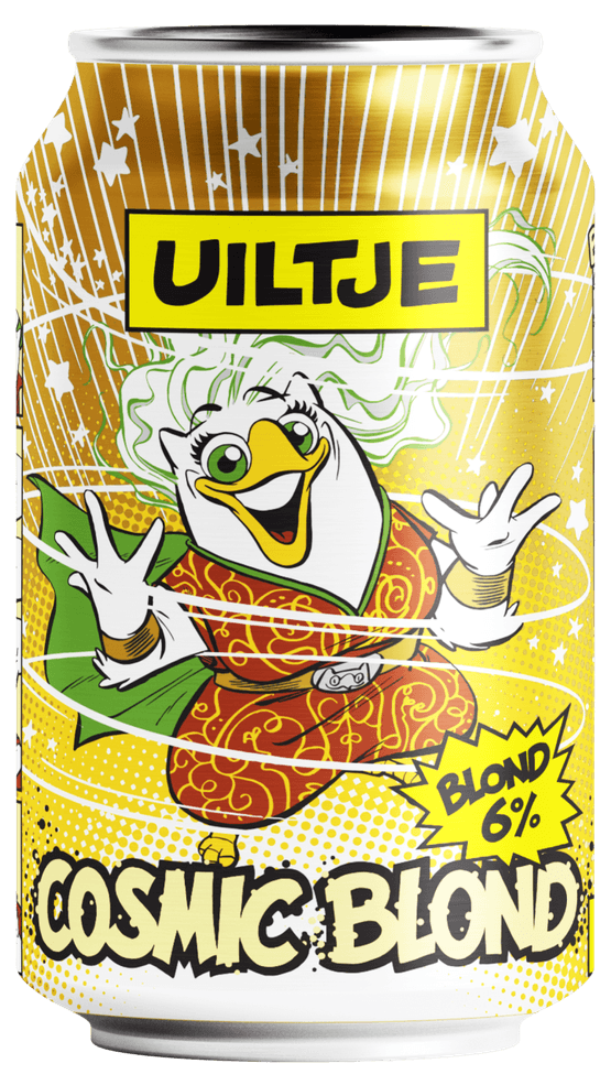 Foto van Uiltje Blond op witte achtergrond