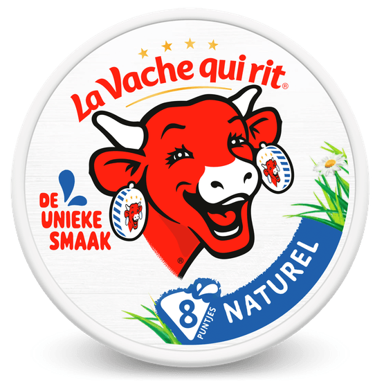 Foto van La Vache Qui Rit Naturel op witte achtergrond
