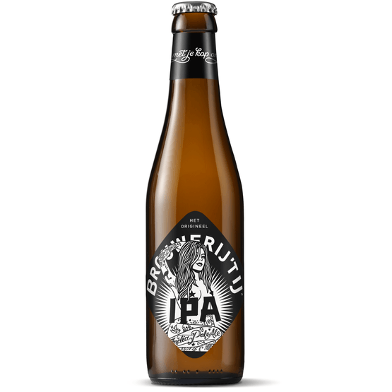 Foto van Brouwerij 't IJ Indian pale ale op witte achtergrond