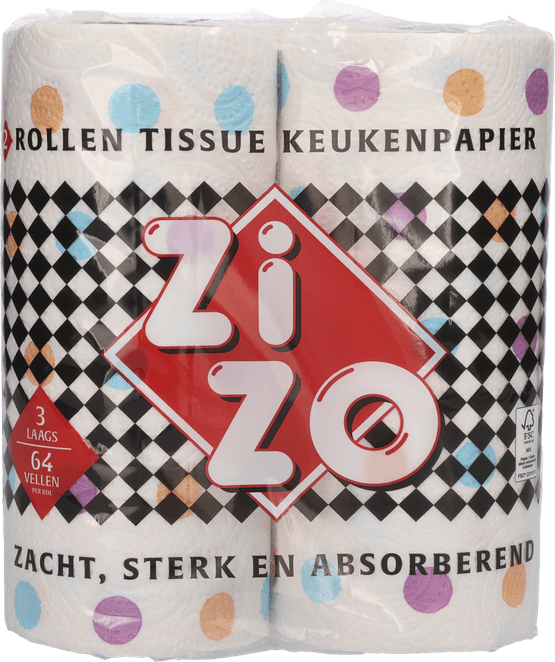 Foto van ZiZo Keukenrol 3-laags op witte achtergrond