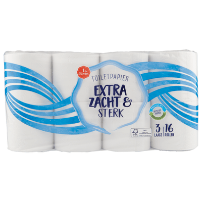 1 de Beste Toiletpapier 3 laags - 16 stuks
