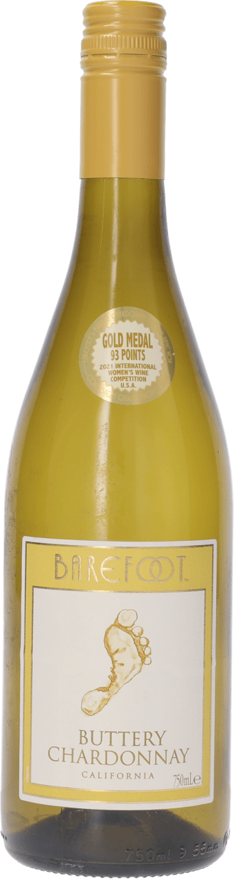 Foto van Barefoot Chardonnay buttery op witte achtergrond