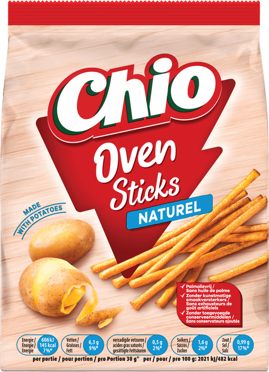 Foto van Chio Ovensticks naturel op witte achtergrond
