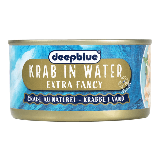 Foto van Deepblue Krab in water op witte achtergrond