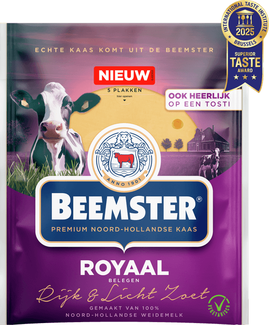 Foto van Beemster Royaal 48+ plakken op witte achtergrond