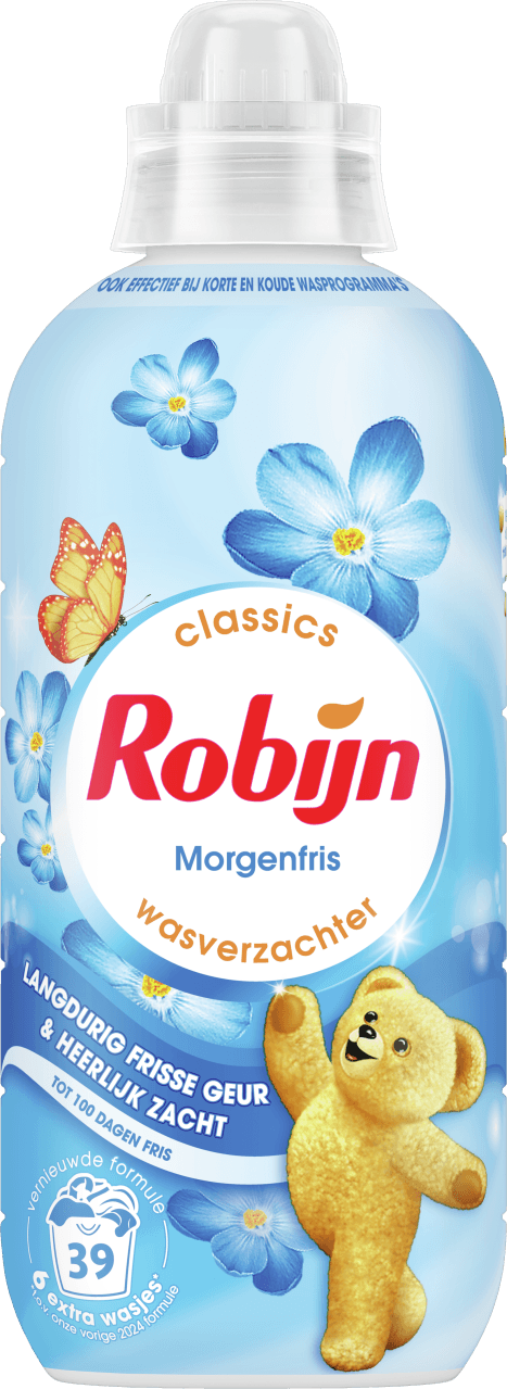 Foto van Robijn Wasverzachter morgenfris 39 wasbeurten op witte achtergrond