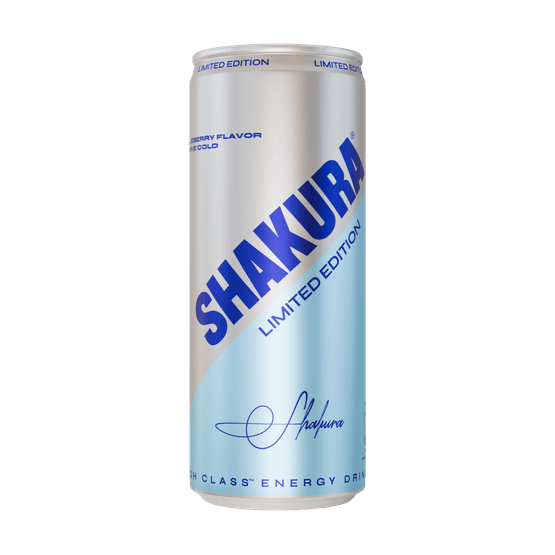 Foto van Shakura Energy drink special edition op witte achtergrond