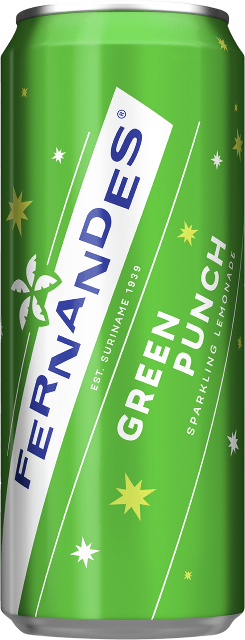 Foto van Fernandes Green punch op witte achtergrond