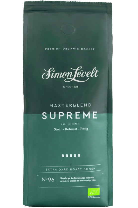 Foto van Simon Levelt Supreme masterblend op witte achtergrond