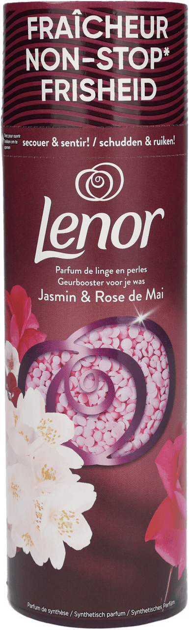 Foto van Lenor Geurparels jasmiin & rose op witte achtergrond