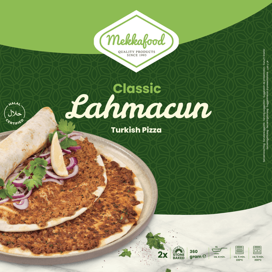 Foto van Mekkafood Lahmacun turkse pizza 2 st. op witte achtergrond